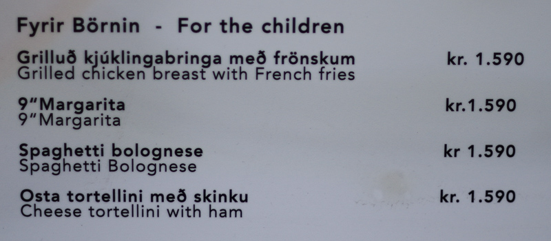kids menu caruso